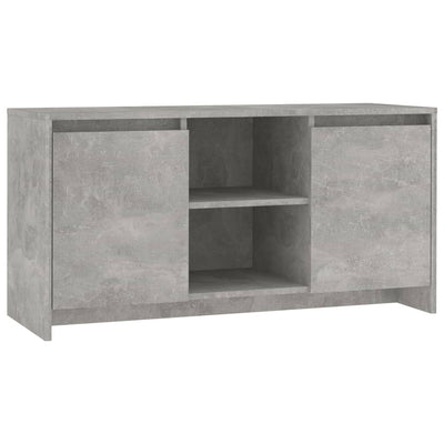 TV-taso betoninharmaa 102x37,5x52,5 cm tekninen puu