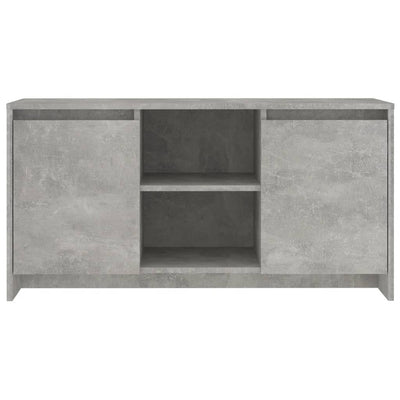 TV-taso betoninharmaa 102x37,5x52,5 cm tekninen puu