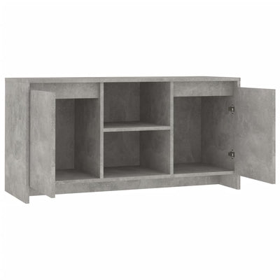 TV-taso betoninharmaa 102x37,5x52,5 cm tekninen puu