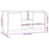 TV-taso betoninharmaa 102x37,5x52,5 cm tekninen puu