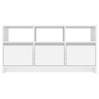 TV-taso valkoinen 102x37,5x52,5 cm tekninen puu