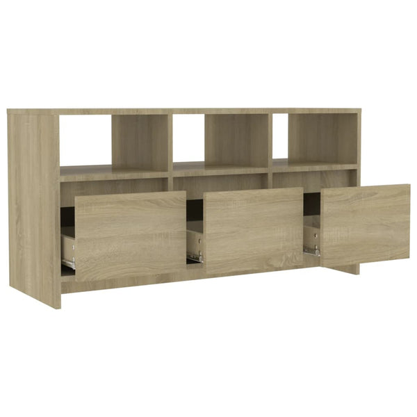 TV-taso Sonoma-tammi 102x37,5x52,5 cm tekninen puu