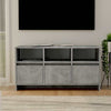 TV-taso betoninharmaa 102x37,5x52,5 cm tekninen puu