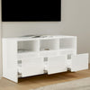 TV-taso korkeakiilto valkoinen 102x37,5x52,5 cm lastulevy