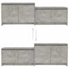 TV-taso betoninharmaa 146,5x35x50 cm tekninen puu