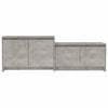 TV-taso betoninharmaa 146,5x35x50 cm tekninen puu