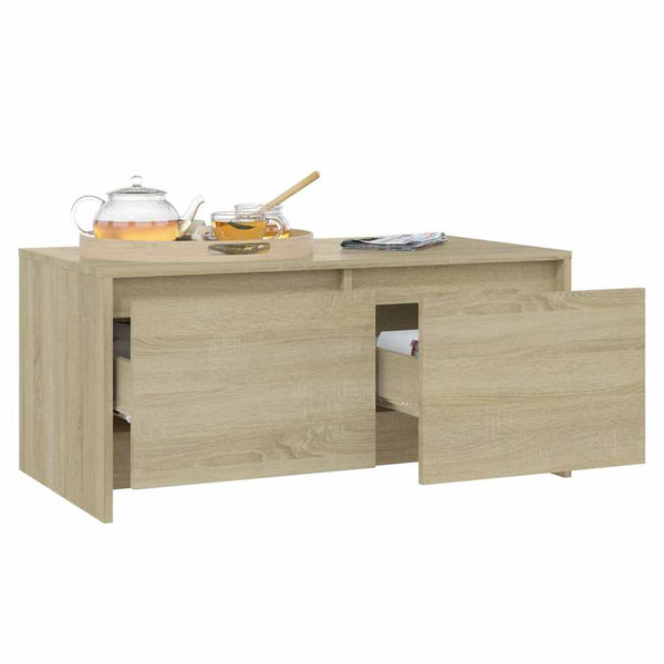 Sohvapöytä Sonoma-tammi 90x50x41,5 cm tekninen puu