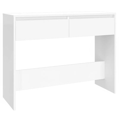 Konsolipöytä valkoinen 100x35x76,5 cm tekninen puu