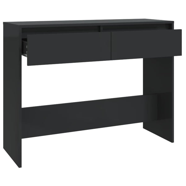Konsolipöytä musta 100x35x76,5 cm tekninen puu