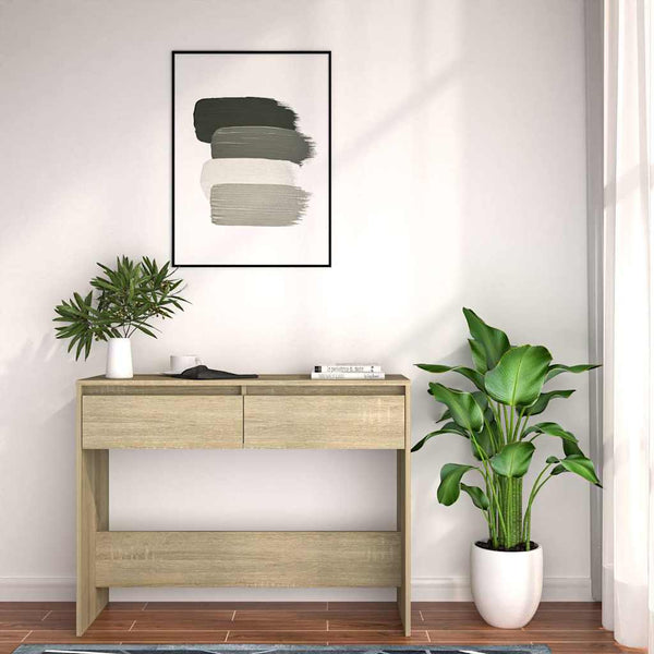 Sohvapöytä Sonoma-tammi 100x35x76,5 cm tekninen puu