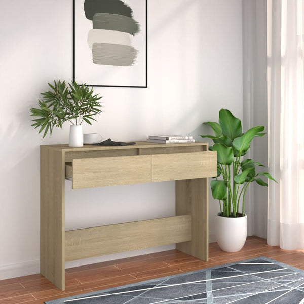 Sohvapöytä Sonoma-tammi 100x35x76,5 cm tekninen puu