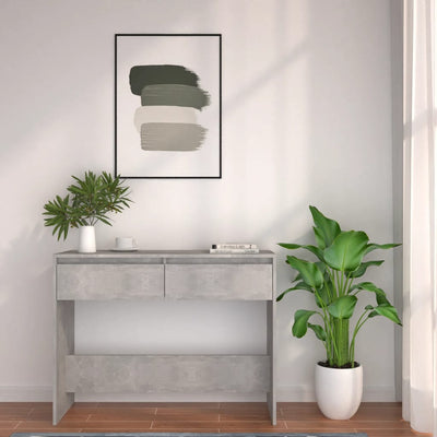 Sohvapöytä betoninharmaa 100x35x76,5 cm tekninen puu