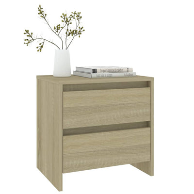 Yöpöydät 2 kpl Sonoma-tammi 45x34,5x44,5 cm tekninen puu