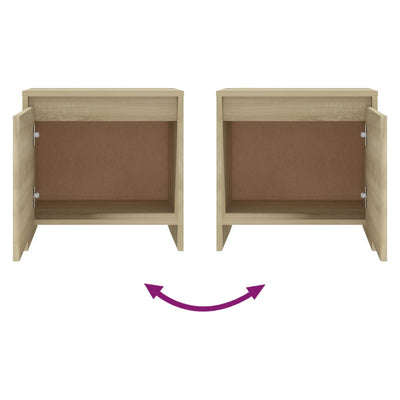 Sonoma tammi yöpöytä Iove 45x34x44,5cm (puinen)