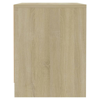 Yöpöydät 2 kpl Sonoma-tammi 45x34x44,5 cm tekninen puu