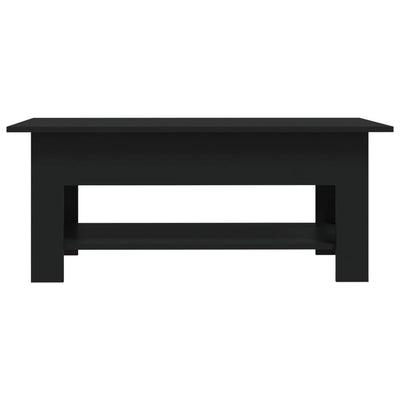 Sohvapöytä musta 102x55x42 cm tekninen puu
