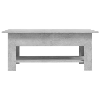 Sohvapöytä betoninharmaa 102x55x42 cm tekninen puu