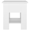 Valkoinen sohvapöytä Sirhan 40x40x42cm (puinen)
