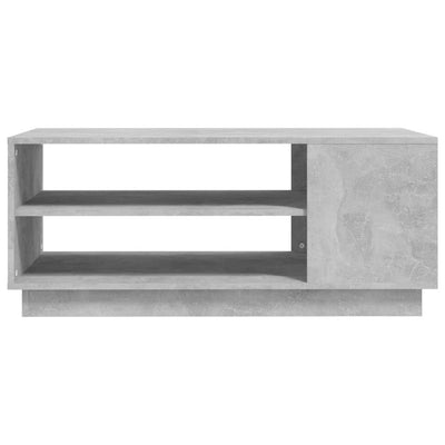Sohvapöytä betoninharmaa 102x55x43 cm lastulevy