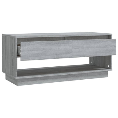 TV-taso harmaa Sonoma 102x41x44 cm tekninen puu