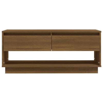 TV-taso ruskea tammi 102x41x44 cm tekninen puu