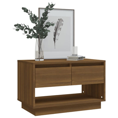 TV-taso ruskea tammi 70x41x44 cm tekninen puu