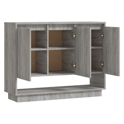 Senkki harmaa Sonoma 97x31x75 cm tekninen puu