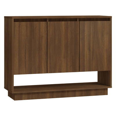Senkki ruskea tammi 97x31x75 cm lastulevy