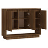 Senkki ruskea tammi 97x31x75 cm lastulevy