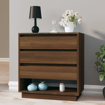 Senkki ruskea tammi 70x41x75 cm tekninen puu