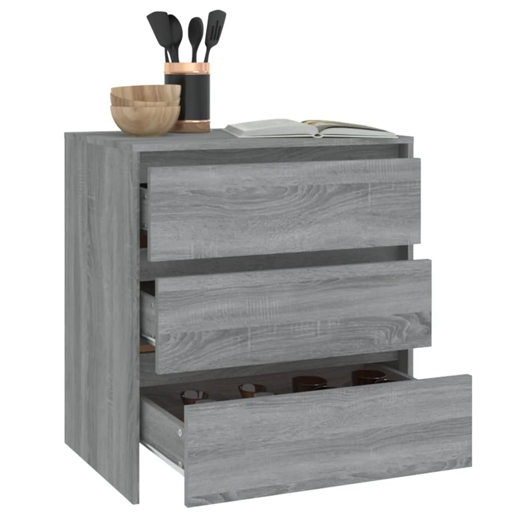 Harmaa senkki Jamel 70x41x75cm (puinen)