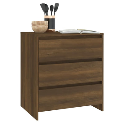 Senkki ruskea tammi 70x41x75 cm tekninen puu