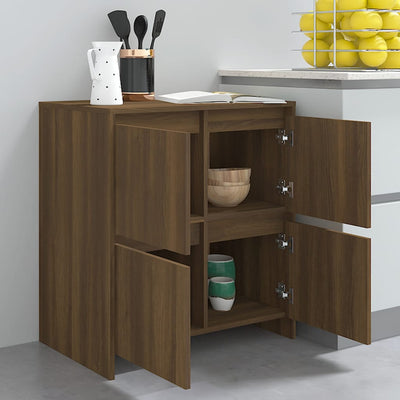 Senkki ruskea tammi 70x41x75 cm tekninen puu