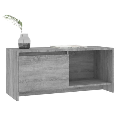 TV-taso harmaa Sonoma 90x35x40 cm tekninen puu