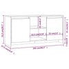 TV-taso harmaa Sonoma 102x37,5x52,5 cm tekninen puu
