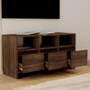 TV-taso ruskea tammi 102x37,5x52,5 cm tekninen puu