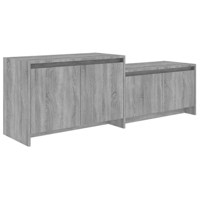 TV-taso harmaa Sonoma 146,5x35x50 cm tekninen puu