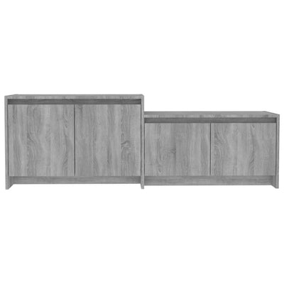 TV-taso harmaa Sonoma 146,5x35x50 cm tekninen puu