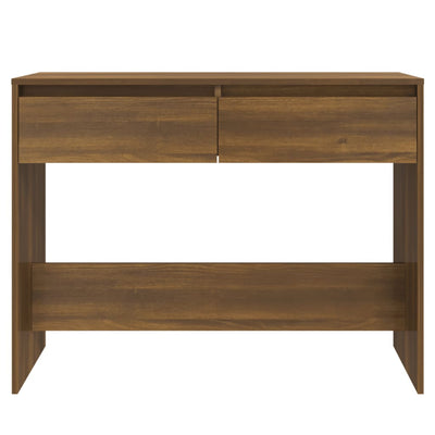 Konsolipöytä ruskea tammi 100x35x76,5 cm tekninen puu
