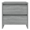 Yöpöydät 2 kpl harmaa Sonoma 45x34,5x44,5 cm lastulevy
