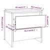 Yöpöydät 2 kpl harmaa Sonoma 45x34,5x44,5 cm lastulevy