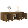 TV-taso ruskea tammi 120x30x40,5 cm lastulevy