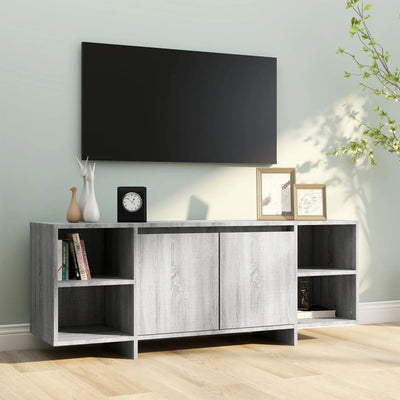 TV-taso harmaa Sonoma 130x35x50 cm lastulevy