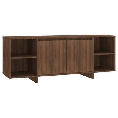 TV-taso ruskea tammi 130x35x50 cm lastulevy