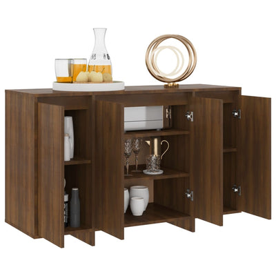 Senkki ruskea tammi 120x41x75 cm lastulevy