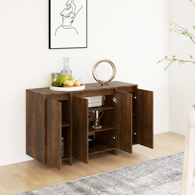 Senkki ruskea tammi 120x41x75 cm lastulevy