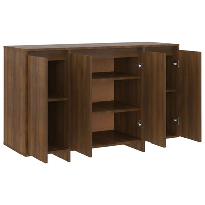 Senkki ruskea tammi 120x41x75 cm lastulevy