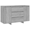 Senkki 3 vetolaatikkoa harmaa Sonoma 120x41x75 cm tekninen puu