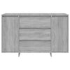 Senkki 3 vetolaatikkoa harmaa Sonoma 120x41x75 cm tekninen puu