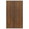 Senkki 3 vetolaatikolla ruskea tammi 120x41x75 cm lastulevy